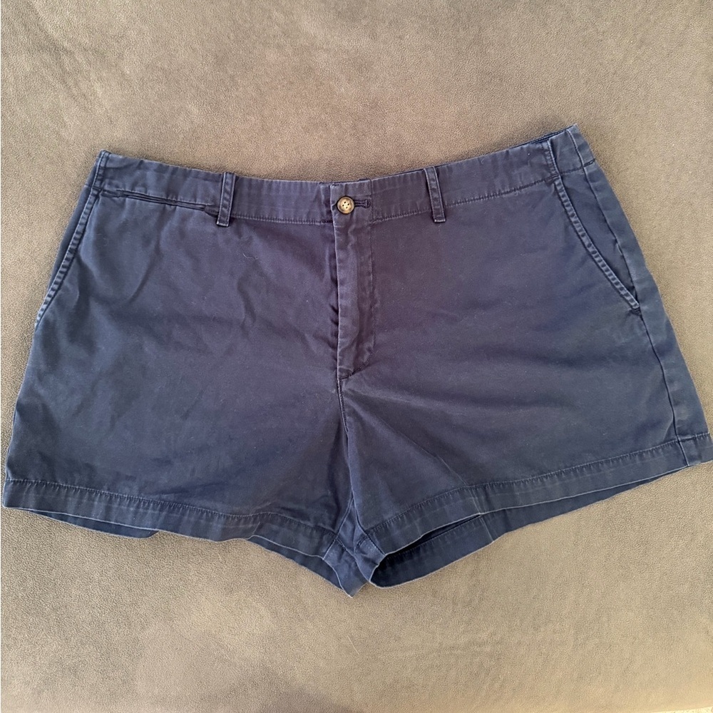 Polo Ralph Lauren Navy Chino Shorts Size 12 Classic Preppy Cotton Shorts